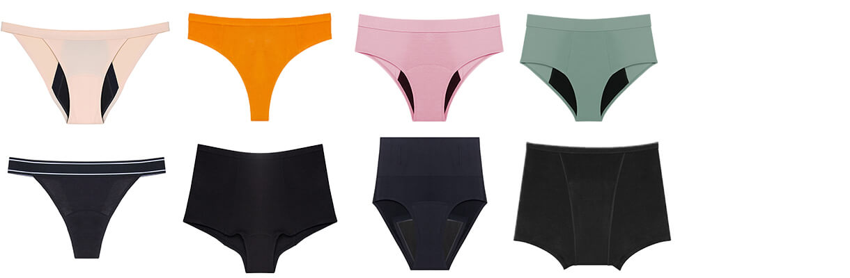Custom Period Underwear Styles and Cut Designs for Private Label Manufacturing