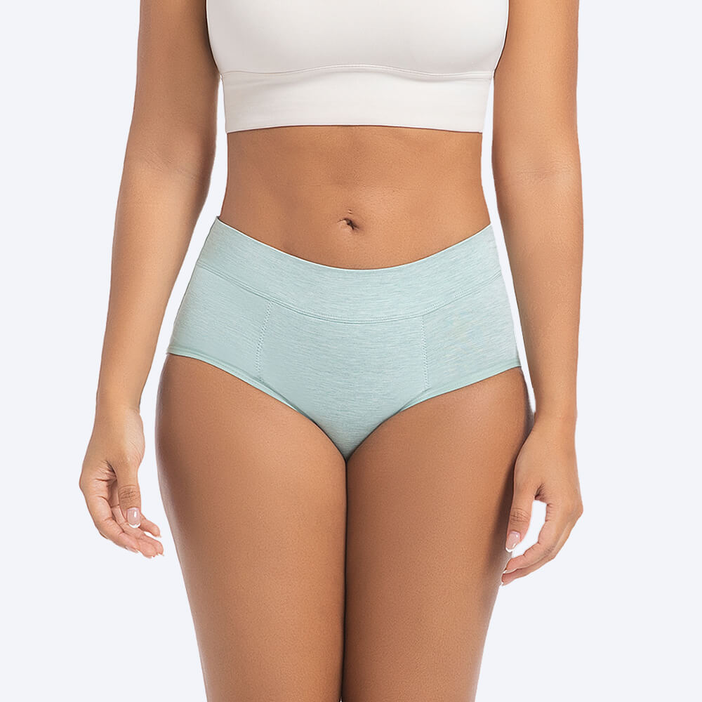Forest green organic cotton period underwear eco friendly