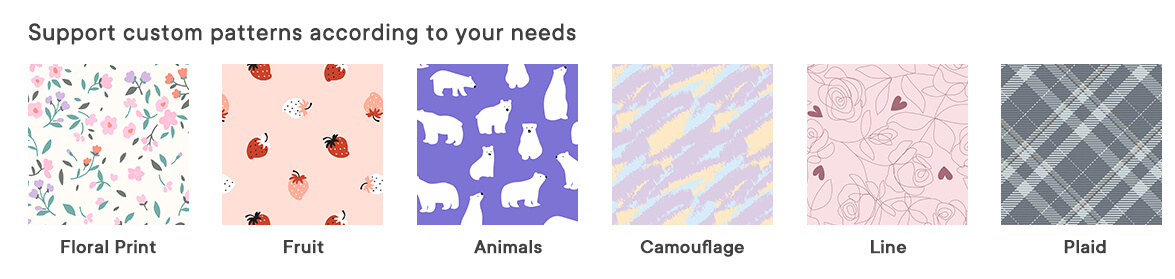 Custom pattern design for period panties - solid color prints