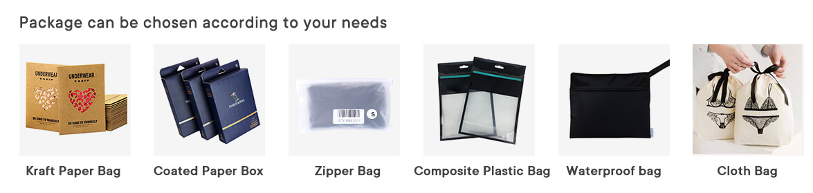 Custom packaging for period underwear - eco-friendly box bag options