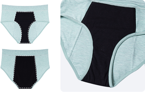 Period panties for heavy flow holds 40ml leak proof