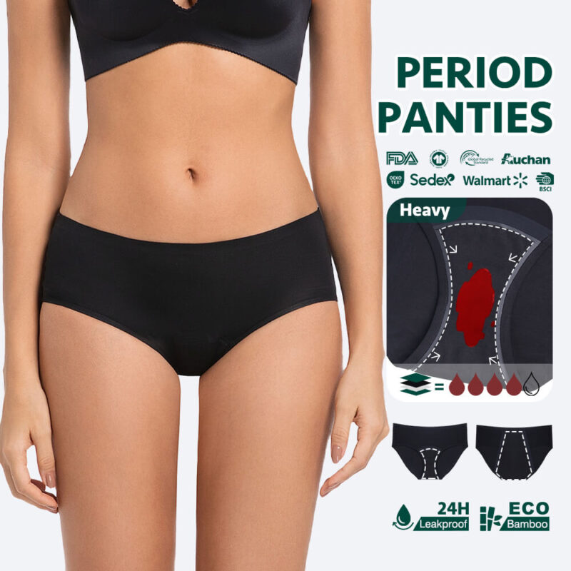 antibacterial bamboo period underwear