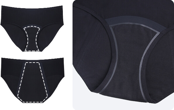 custom heavy flow underwear