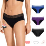 Mid-Waist Lace Period Underwear