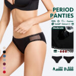 Bamboo Period Underwear with French Lace