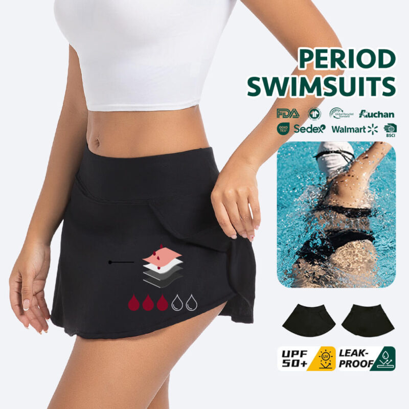 UPF 50+ period swimsuit