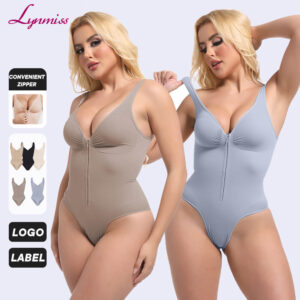 Zip Front Bodysuit | Hourglass Shapewear with Strong Tummy & Back Control LSK22