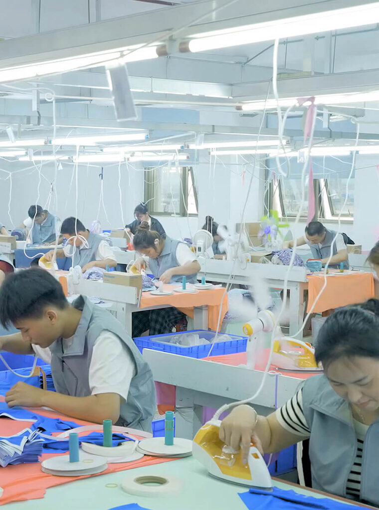 Lynmiss Factory traceless seamless bonding and cutting line for high-end leakproof underwear