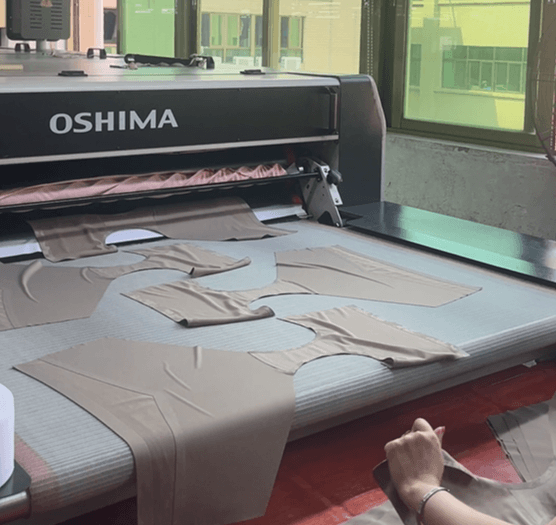Automated OSHIMA lamination and technical heat-bonding process at Lynmiss Factory