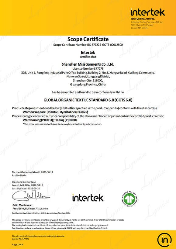 lynmiss-gots-6.0-organic-cotton-textile-certification