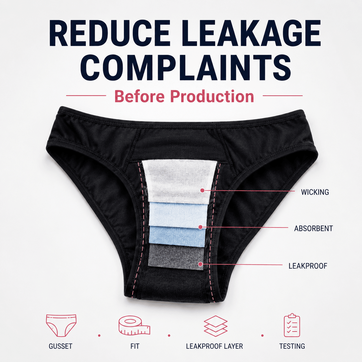 period underwear OEM development